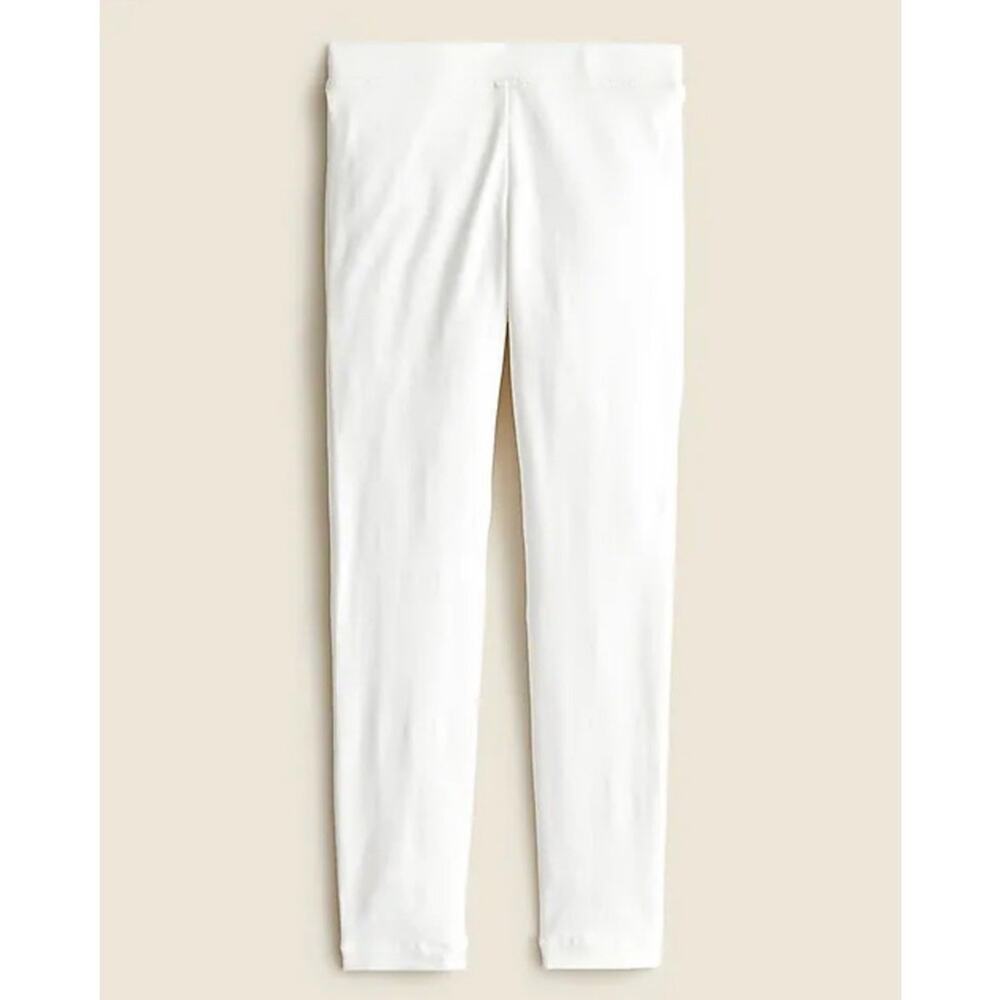 Crewcuts Everyday Leggings Girls 14 White Stretch Cotton Comfort School Casual